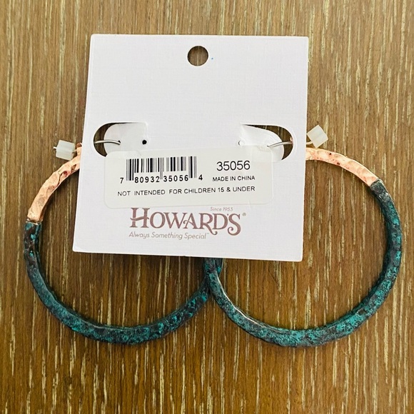 Ember Patina Hoop Earrings - Picture 3 of 5